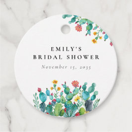 Cactus Mexican Fiesta Brautparty Geschenkanhänger