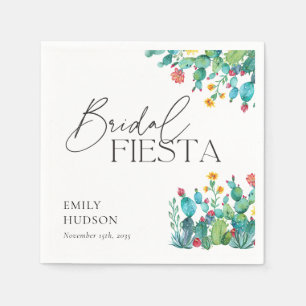 Cactus Mexican Fiesta Junggesellinnenabschied Serviette