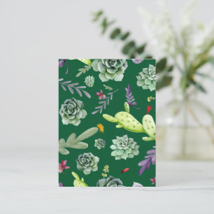 Cactus Muster 3 Postkarte