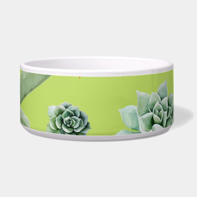 Cactus Muster 6 Napf (Vorderseite)