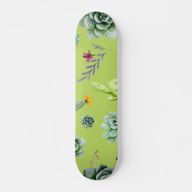 Cactus Muster 6 Skateboard (Vorne)