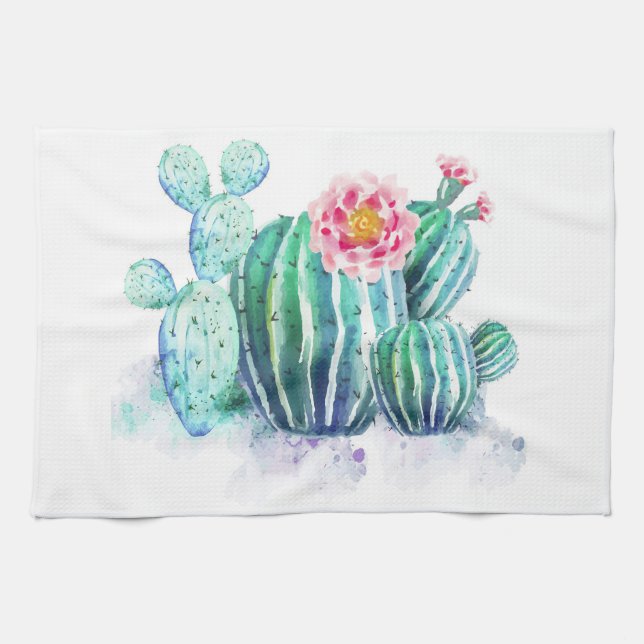 Cactus Painted Geschirrtuch (Horizontal)