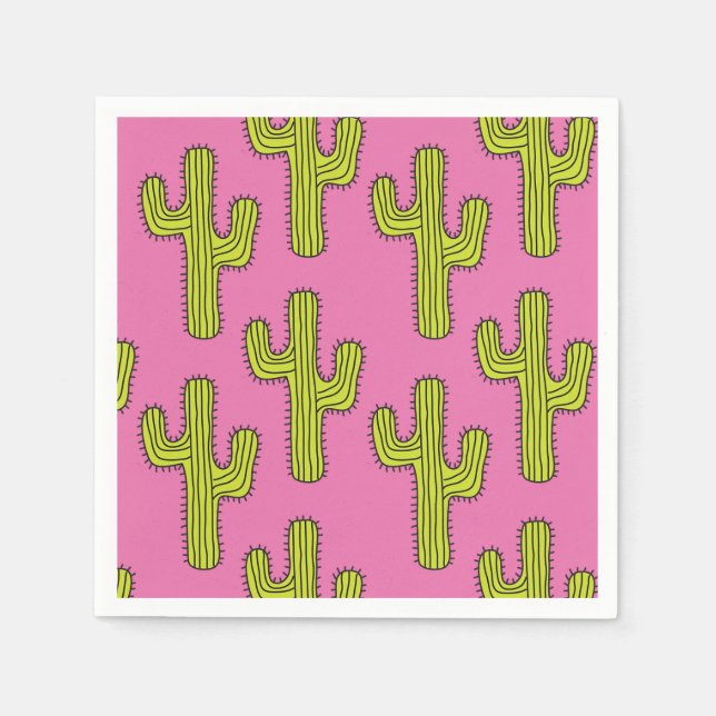 Cactus Paper Napkin Serviette (Vorderseite)
