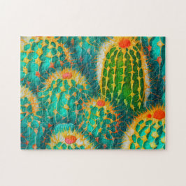 Cactus Pattern 4 Foto Puzzles Internet Jigsaw Puz