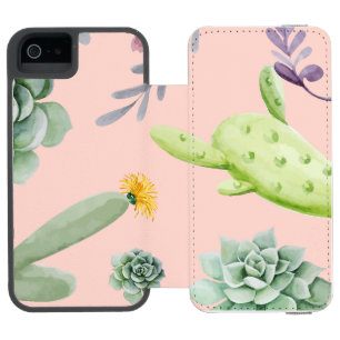 Cactus Pattern 8 Incipio Watson™ iPhone 5 Geldbörsen Hülle