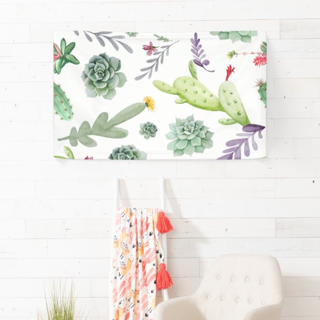 Cactus Pattern Banner (Insitu)