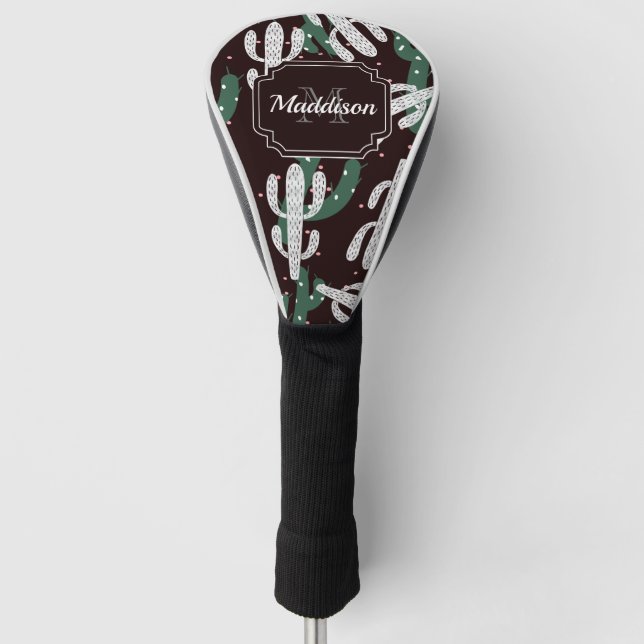 Cactus Pattern Golf Headcover (Vorderseite)