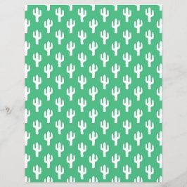 Cactus Pattern Green Desert Saguaro Südwest Fun