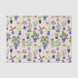 Cactus Pattern Pink Seidenpapier