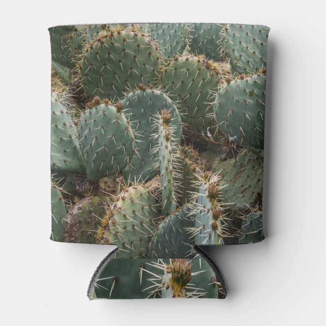 Cactus pattern: trendy Opuntia ficus-indica. Dosenkühler (Vorderseite)