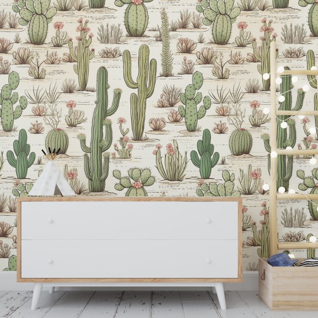 Cactus Pflanze Blume Western Wüste Landschaft Tapete (Von Creator hochgeladen)