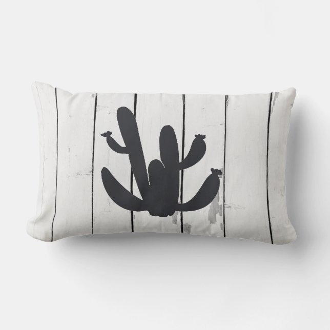 Cactus Pflanze Graphic Desert Throw Kissen (Vorderseite)