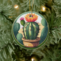 Cactus Pflanze Keramik Decorative verkleidete Glas