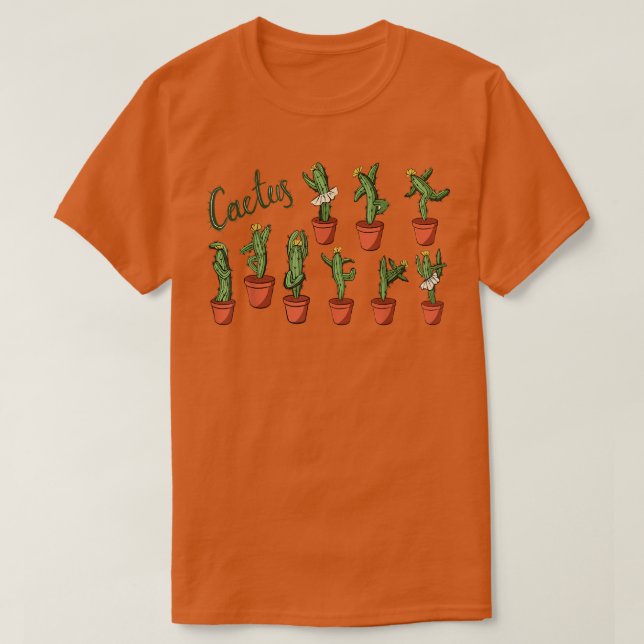 Cactus Pflanze Lovers Bauer Lovers Design T-Shirt (Design vorne)