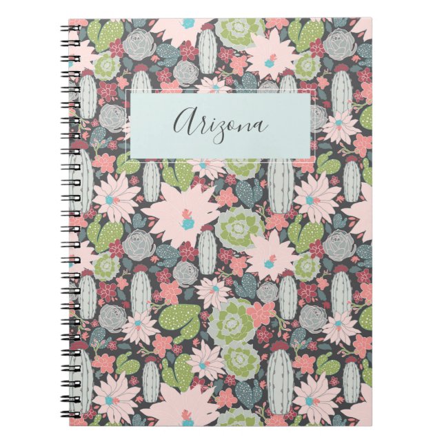 Cactus Pflanze Succulents Personalisiert Notebook Notizblock (Vorderseite)