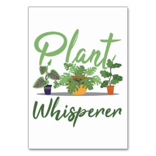 Cactus Pflanze Whisperer Tischnummer