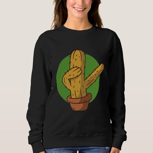 cactus plant dab dabbing sweatshirt (Vorderseite)