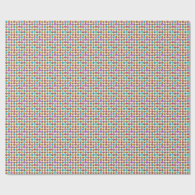 Cactus Pop Art Sukkuline Pflanze Gartenarbeit Geschenkpapier (Flach)