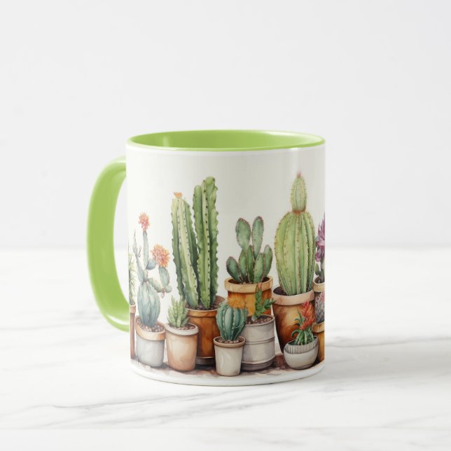 Cactus Pots Tasse (Vorderseite Links)