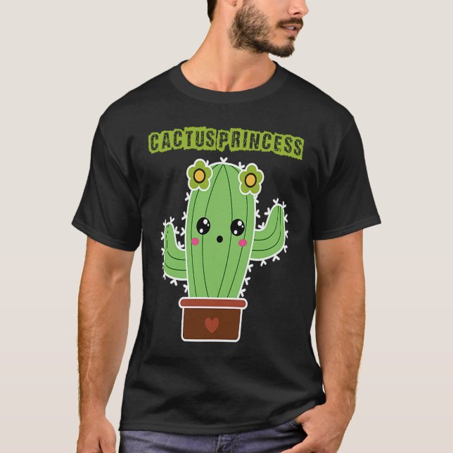 Cactus Princess I Succulent I Cactus T-Shirt (Vorderseite)