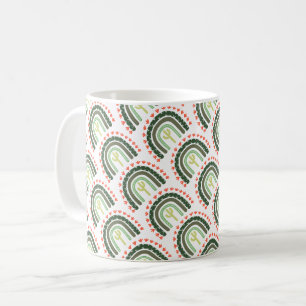 Cactus Rainbow Orange Green Modern Desert Fun Kaffeetasse