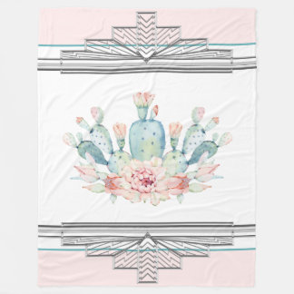 Cactus Southwestern Fleecedecke
