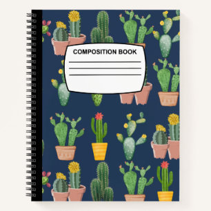 Cactus Spiralkomposition Notebook Notizbuch