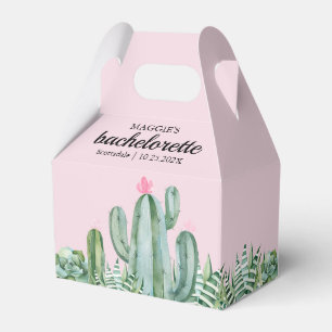 Cactus succulent Desert Bachelorette Pink Geschenkschachtel