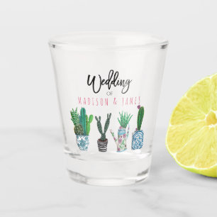 Cactus succulent Fiesta-Party Hochzeit Schnapsglas