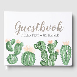 Cactus succulent Hochzeitsguestbook Gästebuch