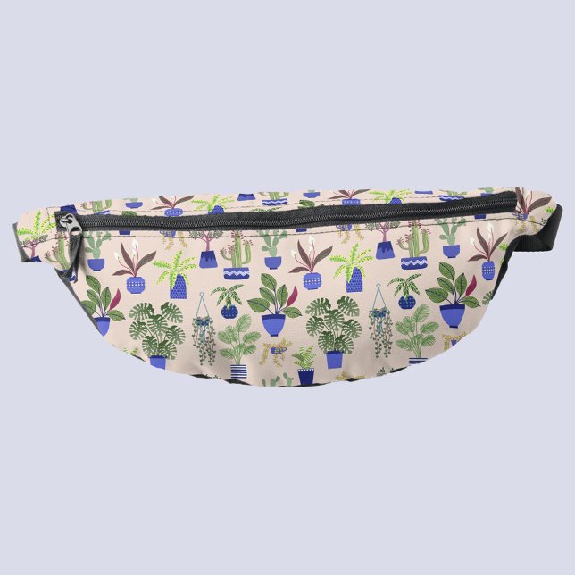 Cactus succulent Houseplant Bauchtasche (Cactus cacti succulent pattern blush pink fanny pack for plant lovers)