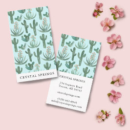 Cactus succulents Botanische Pflanze Moderner Chic Visitenkarte