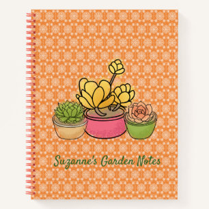 Cactus succulents notizbuch