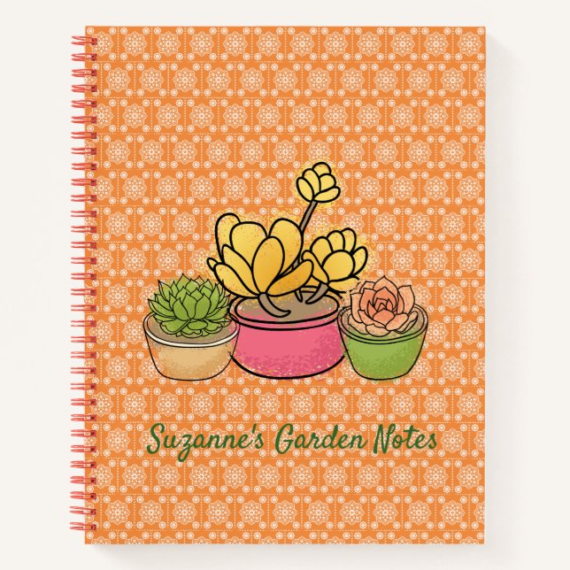 Cactus succulents notizbuch (Vorderseite)