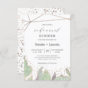 Cactus & Succulents Terrarium Probe Dinner Einladung