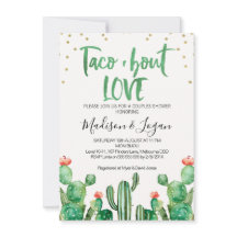 Cactus Taco ''bout Liebe Paare Dusche Einladung