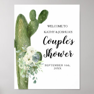 Cactus Taco 'bout Love Paar Dusche Willkommen Poster