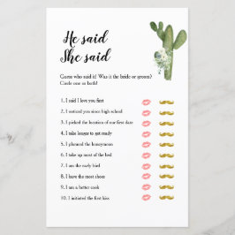 Cactus Taco über die Liebe Er sagte, sie habe Game