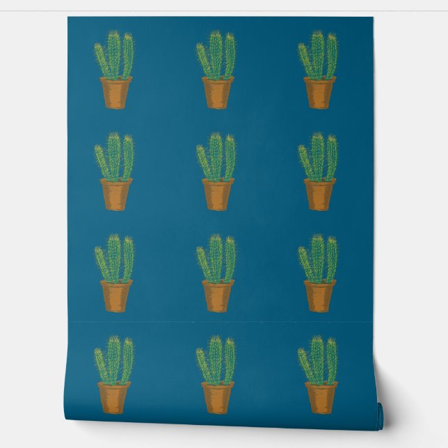 Cactus Wallpaper Tapete (Abrollen)