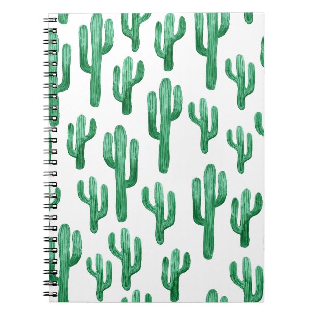 Cactus watercolor: handgezeichnet Abbildung Notizblock (Vorderseite)