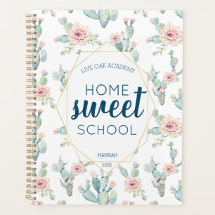 Cactus Watercolor Homeschool Lehrer Student Planer