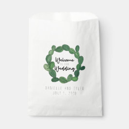 Cactus Wedding: Willkommen Geschenktütchen