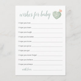 Cactus will Baby Card, Desert Baby Dusche en n Begleitkarte