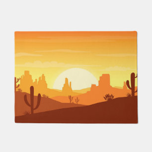 Cactus Wüstenlandschaft Fußmatte