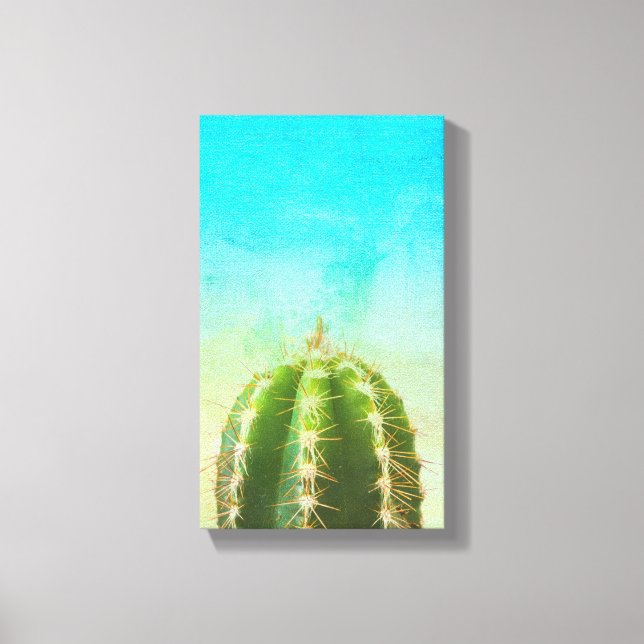 Cactus Zen Canvas Print Leinwanddruck (Vorderseite)