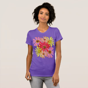 Cactus Zinnia Floral T - Shirt