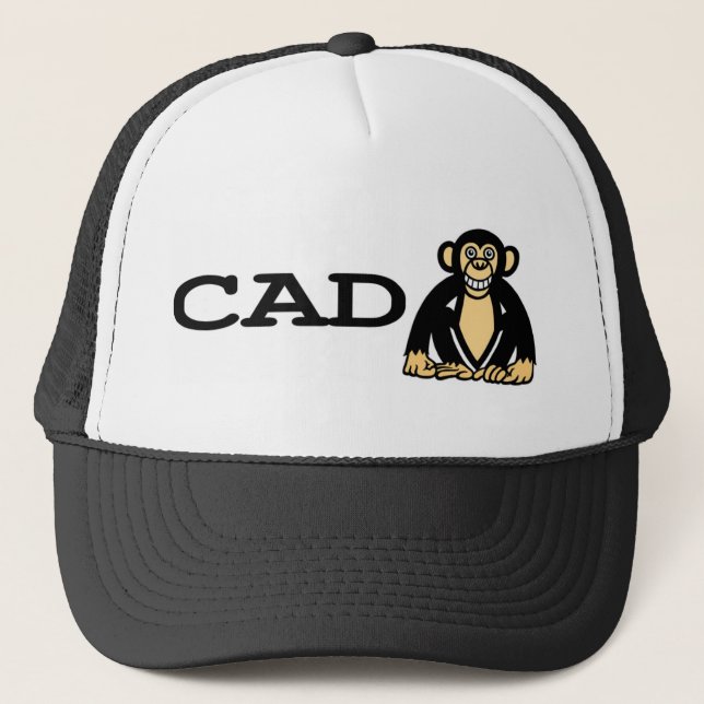 cad-Affe 2 Truckerkappe (Vorderseite)