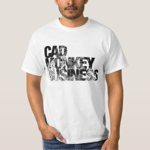 Cad-Affe-Geschäfts-T - Shirt
