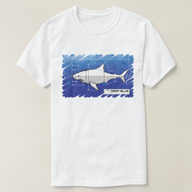Cad-Haifisch T-Shirt (Design vorne)