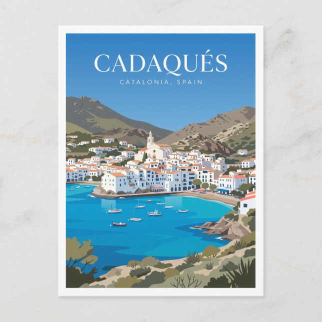 Cadaqués Spanien Postkarte (Vorderseite)